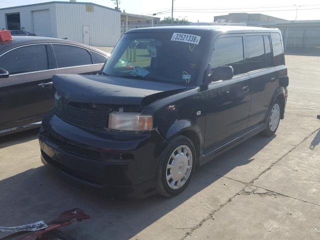 JTLKT324664074448 - 2006 TOYOTA SCION XB BLACK photo 2