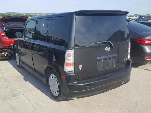 JTLKT324664074448 - 2006 TOYOTA SCION XB BLACK photo 3