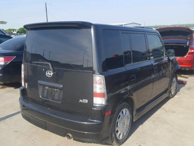 JTLKT324664074448 - 2006 TOYOTA SCION XB BLACK photo 4