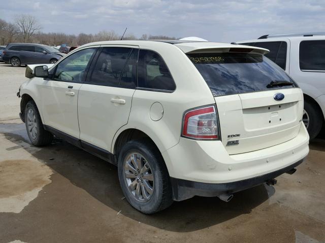 2FMDK39C67BB65100 - 2007 FORD EDGE SEL P WHITE photo 3