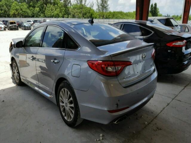 5NPE34AF3FH222812 - 2015 HYUNDAI SONATA SPO GRAY photo 3