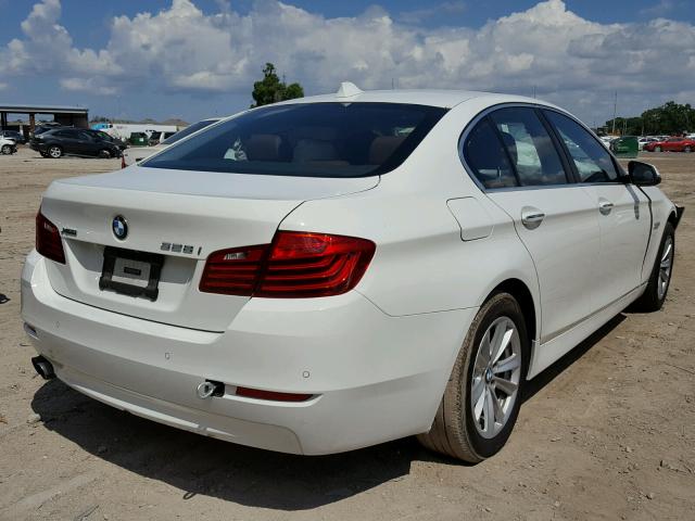 WBA5A7C53ED219891 - 2014 BMW 528 XI WHITE photo 4