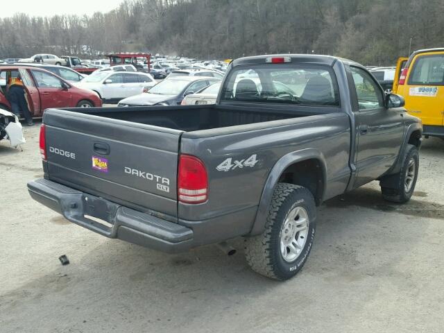 1D7GG36X23S221503 - 2003 DODGE DAKOTA SPO GRAY photo 4