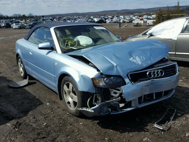 WAUAC48H45K018541 - 2005 AUDI A4 1.8 CAB BLUE photo 1