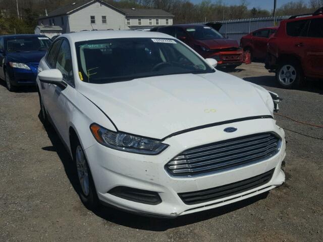 3FA6P0G79FR119785 - 2015 FORD FUSION S WHITE photo 1