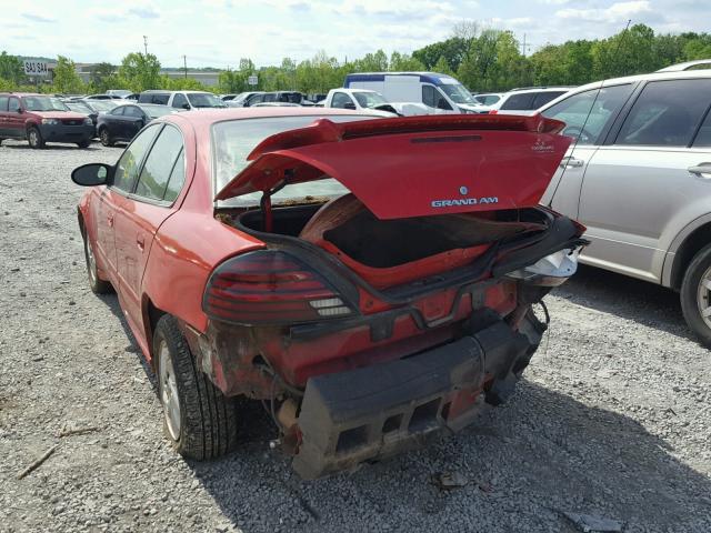 1G2NF52EX4C251451 - 2004 PONTIAC GRAND AM S RED photo 3