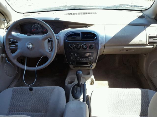 1B3ES46C61D120163 - 2001 DODGE NEON SE BROWN photo 9