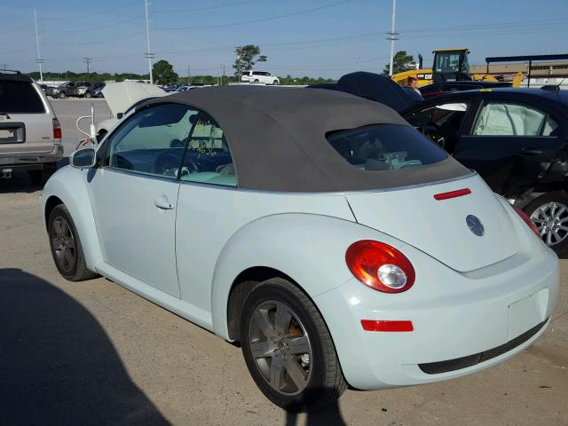 3VWPF31Y36M319270 - 2006 VOLKSWAGEN NEW BEETLE 蓝色 照片 3