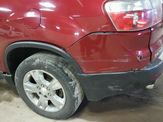 1GKER237X8J117806 - 2008 GMC ACADIA SLT 栗色 照片 9