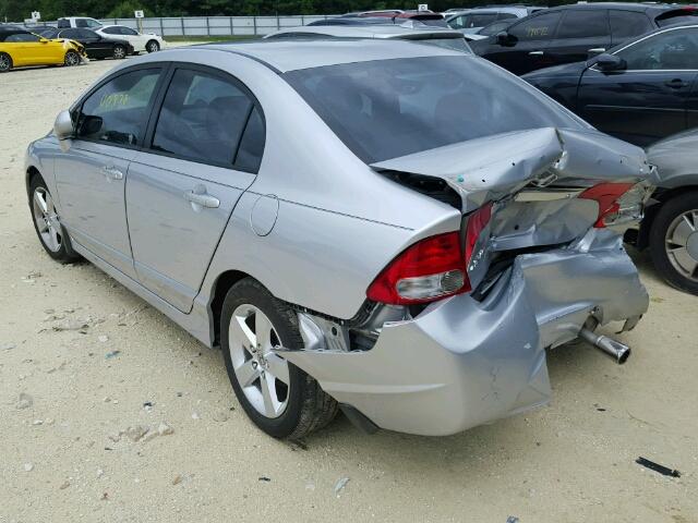 2HGFA16679H527648 - 2009 HONDA CIVIC LX-S SILVER photo 3