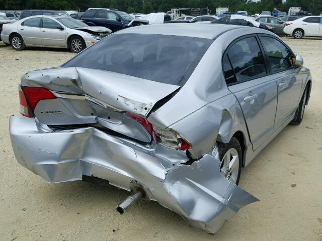 2HGFA16679H527648 - 2009 HONDA CIVIC LX-S SILVER photo 4