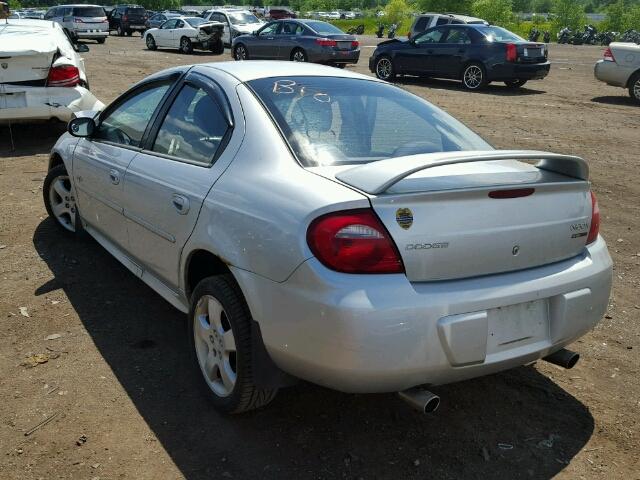 1B3ES76F93D203245 - 2003 DODGE NEON R/T SILVER photo 3