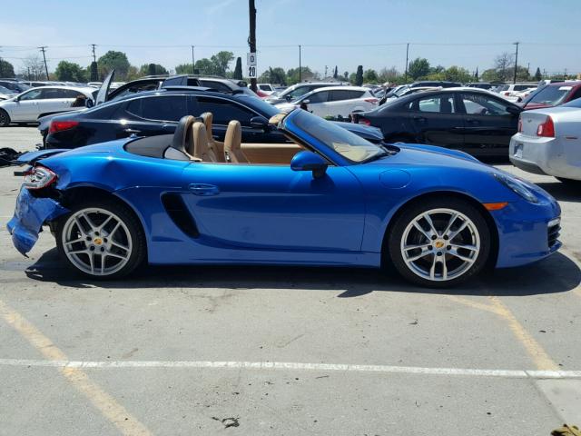 WP0CA2A80GS120535 - 2016 PORSCHE BOXSTER BLUE photo 6