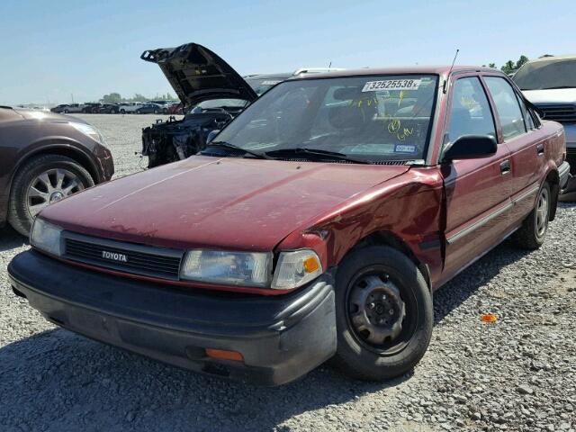 1NXAE94A6LZ159188 - 1990 TOYOTA COROLLA DL RED photo 2