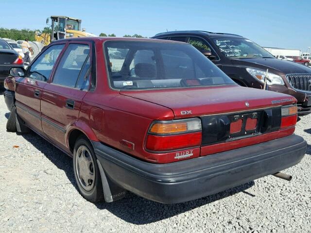 1NXAE94A6LZ159188 - 1990 TOYOTA COROLLA DL RED photo 3