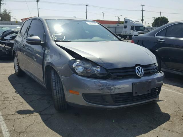 WVWAB7AJ9CW216977 - 2012 VOLKSWAGEN GOLF GRAY photo 1