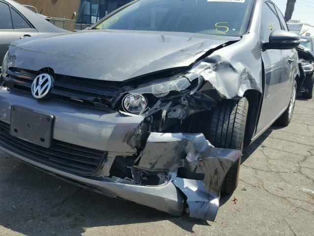 WVWAB7AJ9CW216977 - 2012 VOLKSWAGEN GOLF 灰色 照片 9