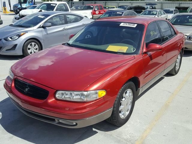 2G4WF5217W1426451 - 1998 BUICK REGAL GS RED photo 2