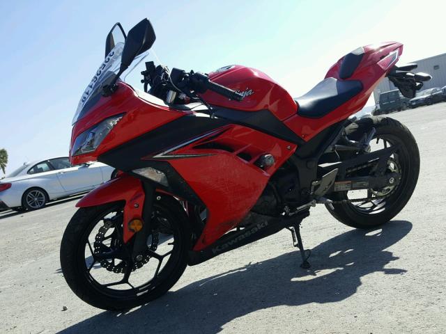 JKAEX8B1XGDA32704 - 2016 KAWASAKI EX300 B RED photo 2