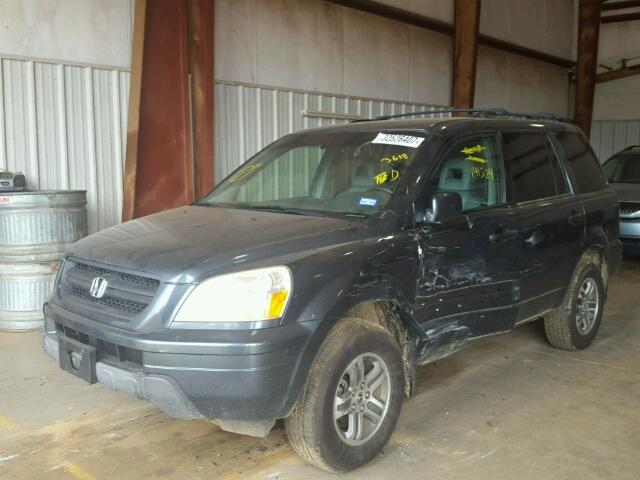 2HKYF18694H533618 - 2004 HONDA PILOT EXL GREEN photo 2