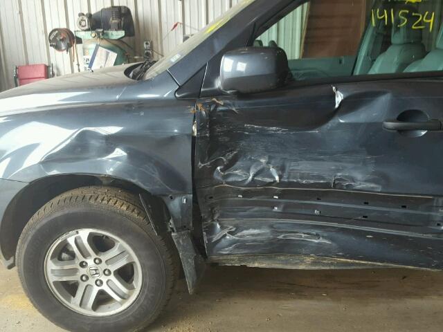 2HKYF18694H533618 - 2004 HONDA PILOT EXL GREEN photo 9