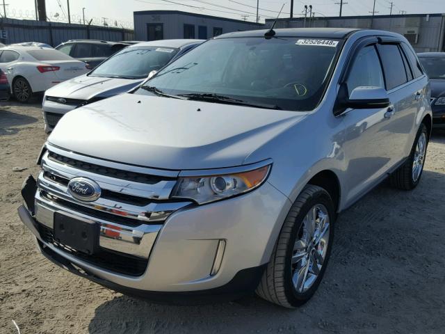 2FMDK3KC4DBA90774 - 2013 FORD EDGE LIMIT SILVER photo 2