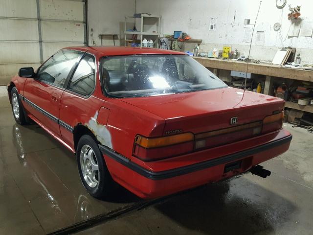 JHMBA4231KC027244 - 1989 HONDA PRELUDE 2. RED photo 3