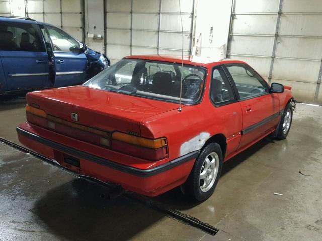 JHMBA4231KC027244 - 1989 HONDA PRELUDE 2. RED photo 4