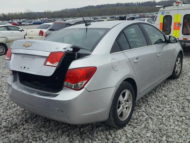 1G1PC5SB1D7245543 - 2013 CHEVROLET CRUZE LT SILVER photo 4