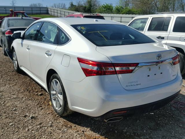 4T1BK1EB0EU096601 - 2014 TOYOTA AVALON BAS WHITE photo 3