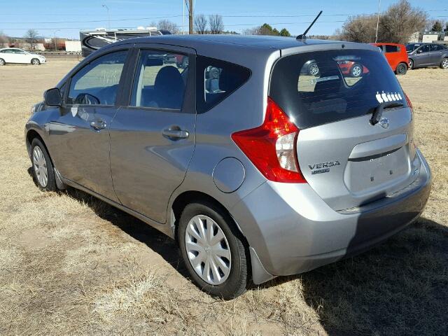 3N1CE2CP5EL365161 - 2014 NISSAN VERSA NOTE SILVER photo 3