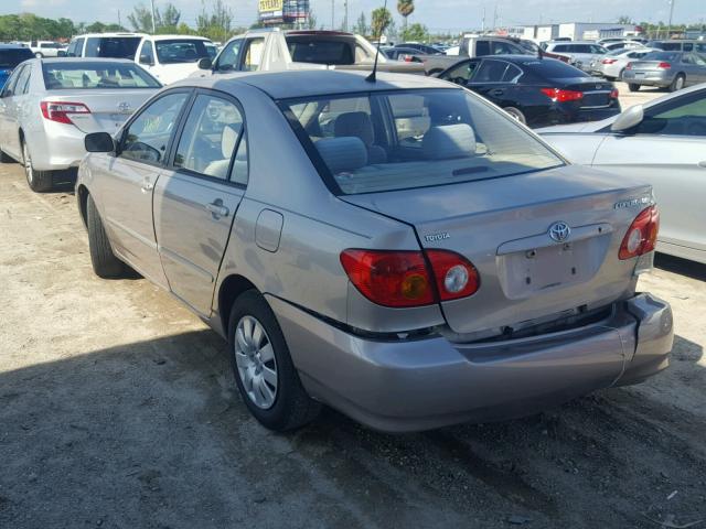 1NXBR32E53Z172784 - 2003 TOYOTA COROLLA CE BEIGE photo 3