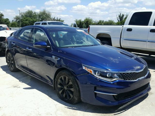 5XXGU4L36GG068831 - 2016 KIA OPTIMA EX BLUE photo 1