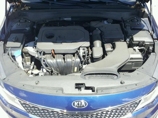 5XXGU4L36GG068831 - 2016 KIA OPTIMA EX BLUE photo 7