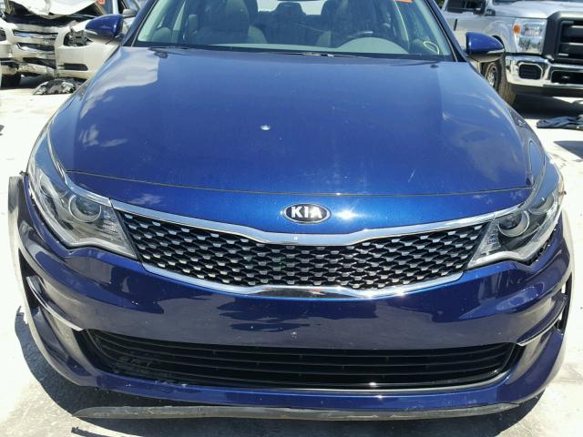 5XXGU4L36GG068831 - 2016 KIA OPTIMA EX BLUE photo 9