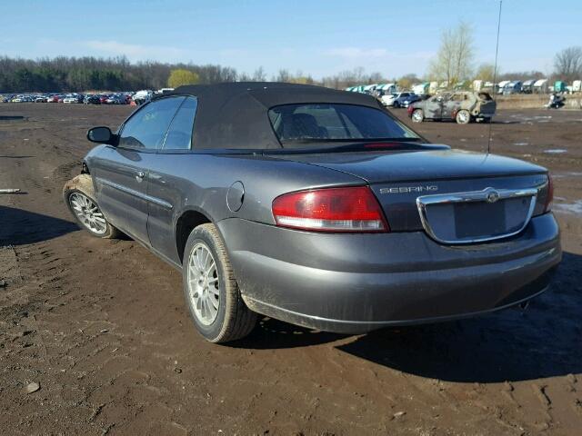 1C3EL65R14N162708 - 2004 CHRYSLER SEBRING LI GRAY photo 3