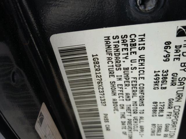 1G8ZR1276XZ371337 - 1999 SATURN SC2 SILVER photo 10