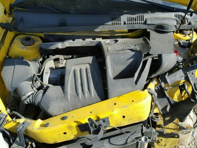 1G2AL18F587208022 - 2008 PONTIAC G5 YELLOW photo 7
