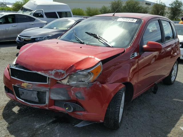 KL1TD6DE6BB119793 - 2011 CHEVROLET AVEO LS RED photo 2