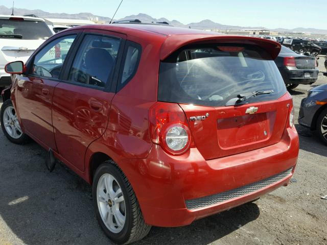 KL1TD6DE6BB119793 - 2011 CHEVROLET AVEO LS RED photo 3