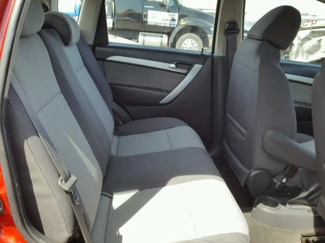 KL1TD6DE6BB119793 - 2011 CHEVROLET AVEO LS RED photo 6