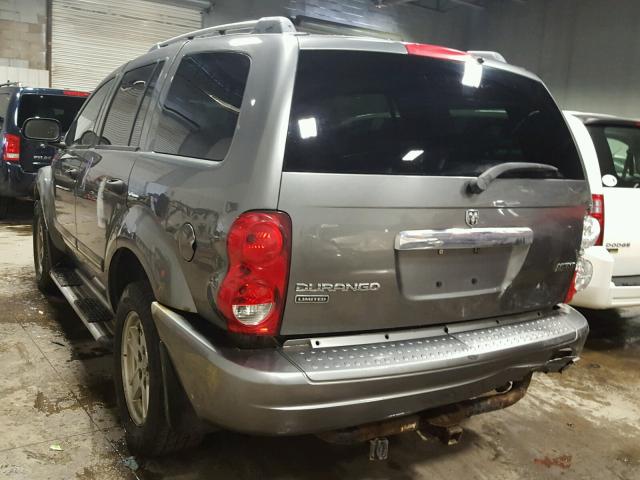 1D4HB58296F144851 - 2006 DODGE DURANGO LI GRAY photo 3