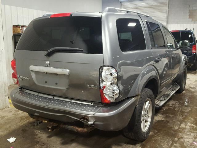 1D4HB58296F144851 - 2006 DODGE DURANGO LI GRAY photo 4