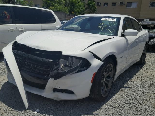 2C3CDXCT1FH863141 - 2015 DODGE CHARGER R/ WHITE photo 2