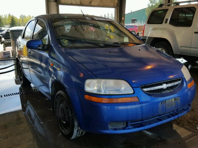 KL1TD52694B120493 - 2004 CHEVROLET AVEO BLUE photo 1