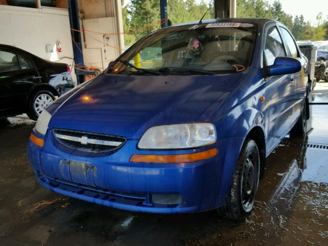 KL1TD52694B120493 - 2004 CHEVROLET AVEO BLUE photo 2