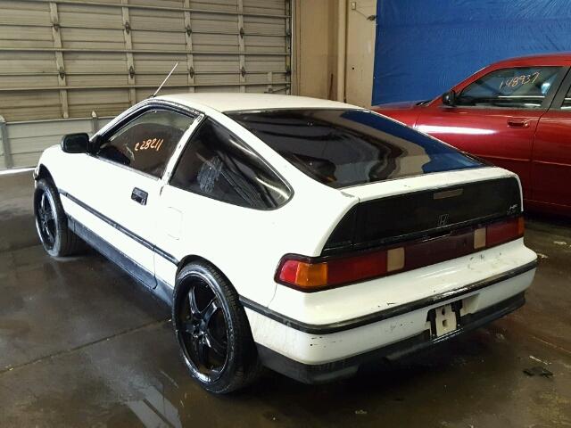 JHMED8368MS019641 - 1991 HONDA CIVIC CRX WHITE photo 3