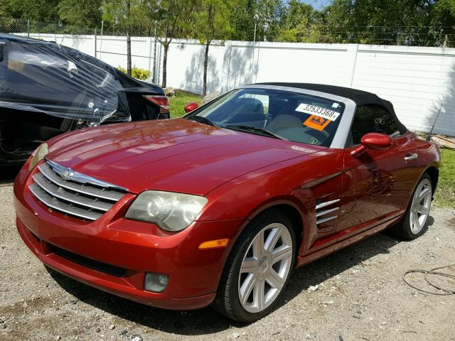 1C3AN65L05X056003 - 2005 CHRYSLER CROSSFIRE RED photo 2