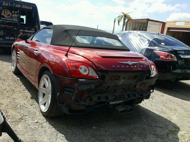 1C3AN65L05X056003 - 2005 CHRYSLER CROSSFIRE RED photo 3