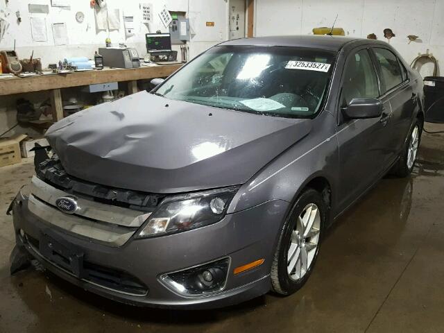 3FAHP0JA9CR400266 - 2012 FORD FUSION SEL GRAY photo 2